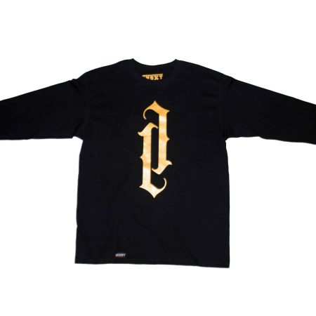 PLAYERA ECLIPSE NEGRA DORADO ML