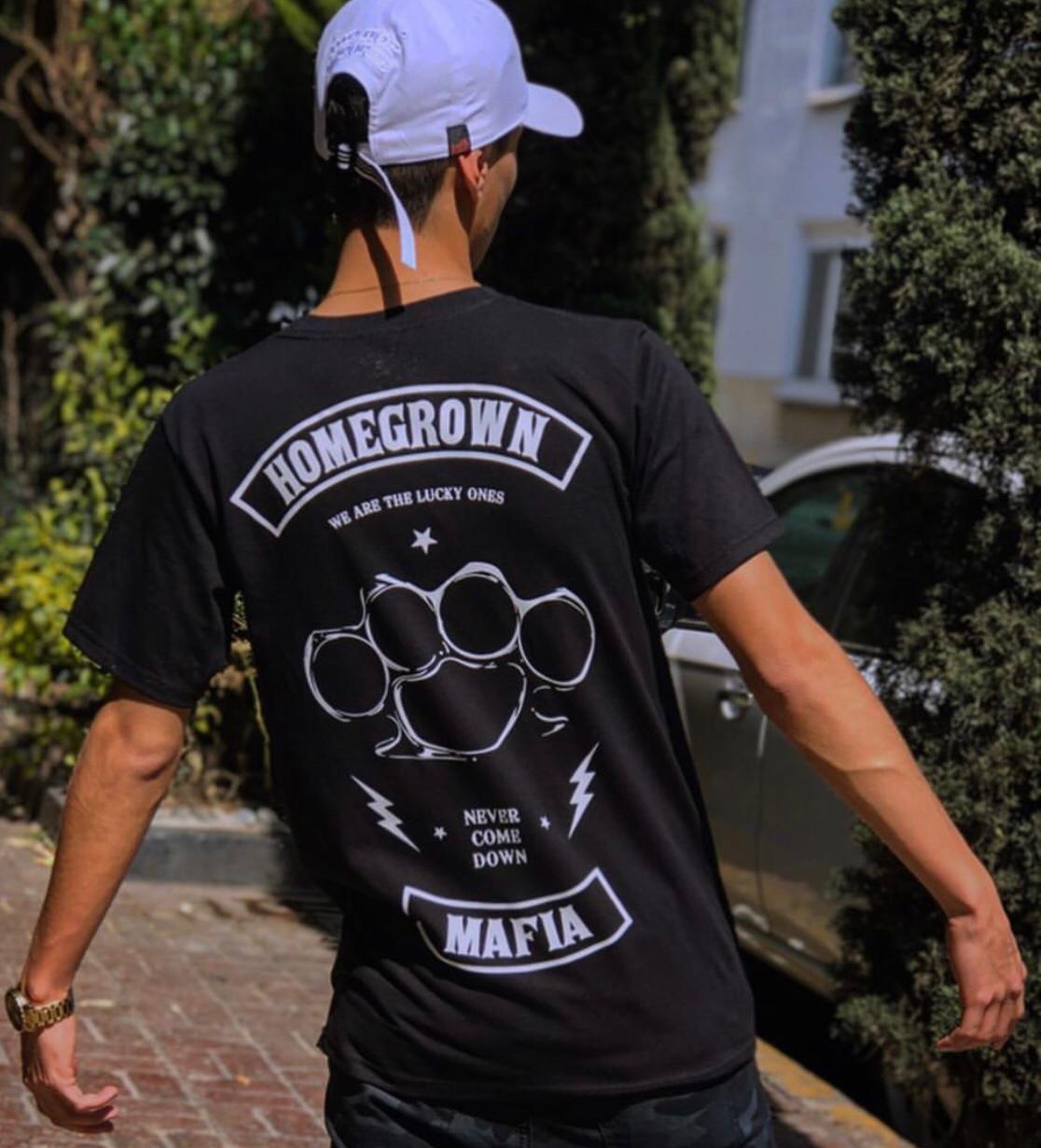 Playera Homegrown Negra manga corta