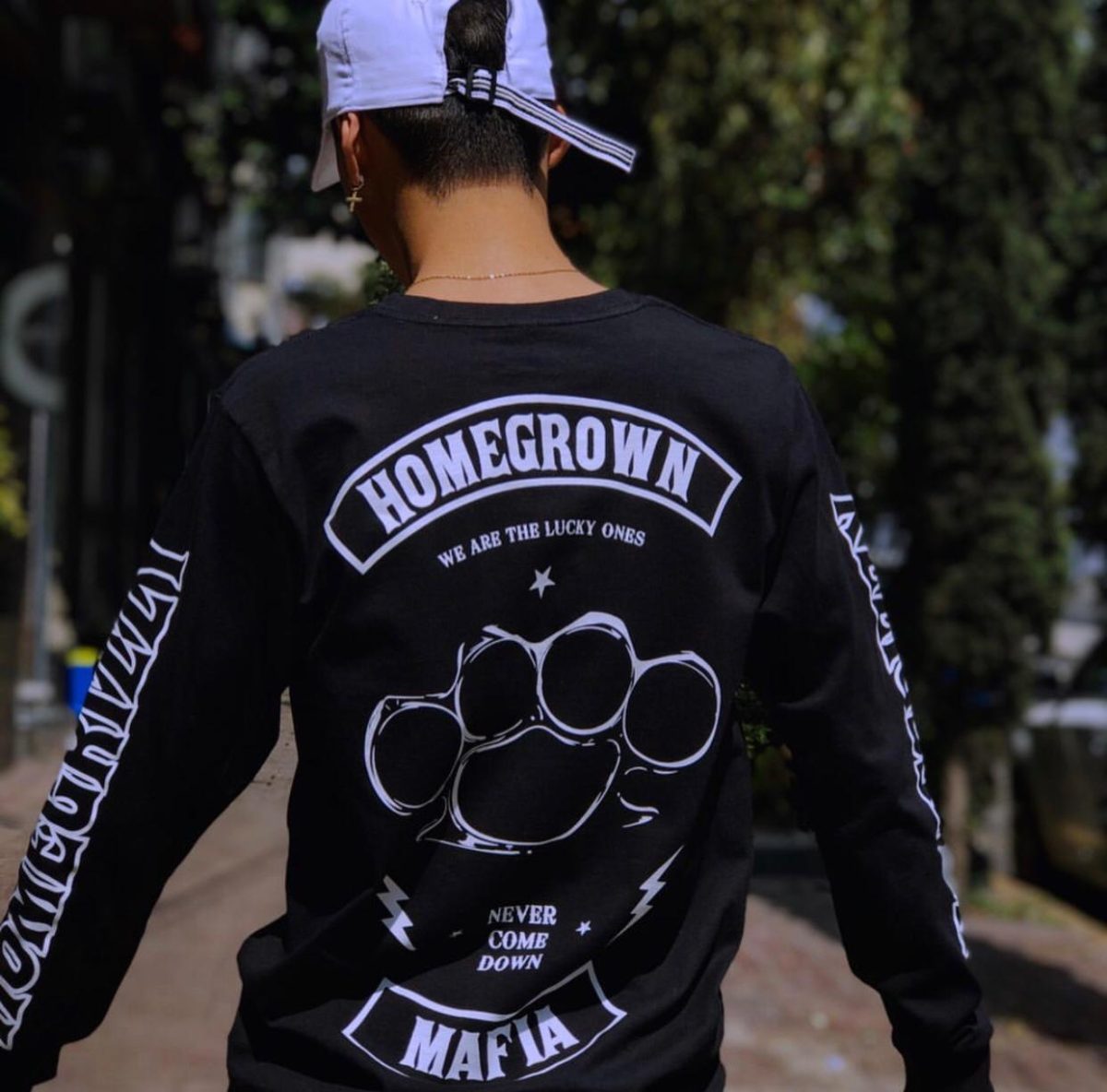 Playera Manga Larga Homegrown Negra
