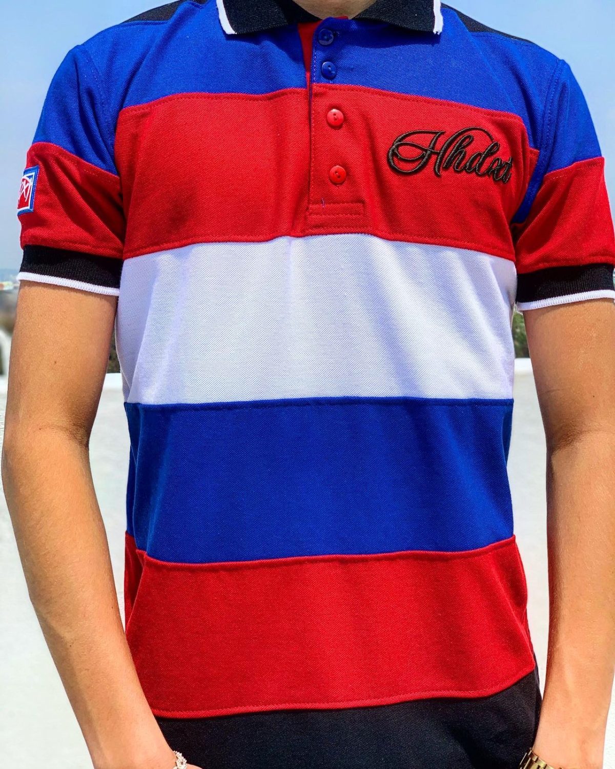 Playera Polo Tricolor HHDXT