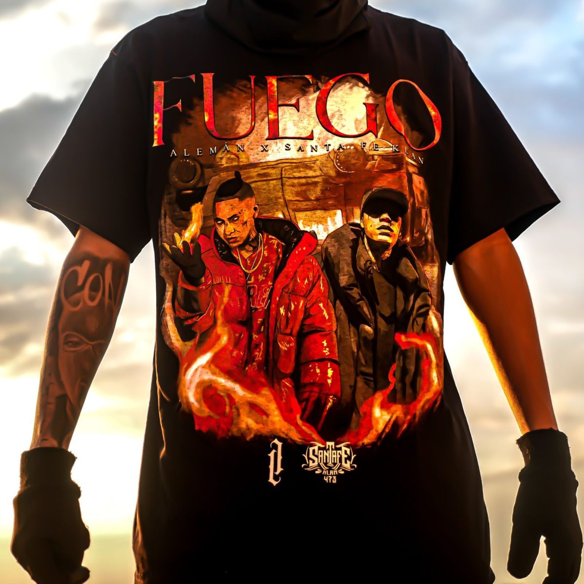 Playera Fuego Edición Especial con Santa Fe klan