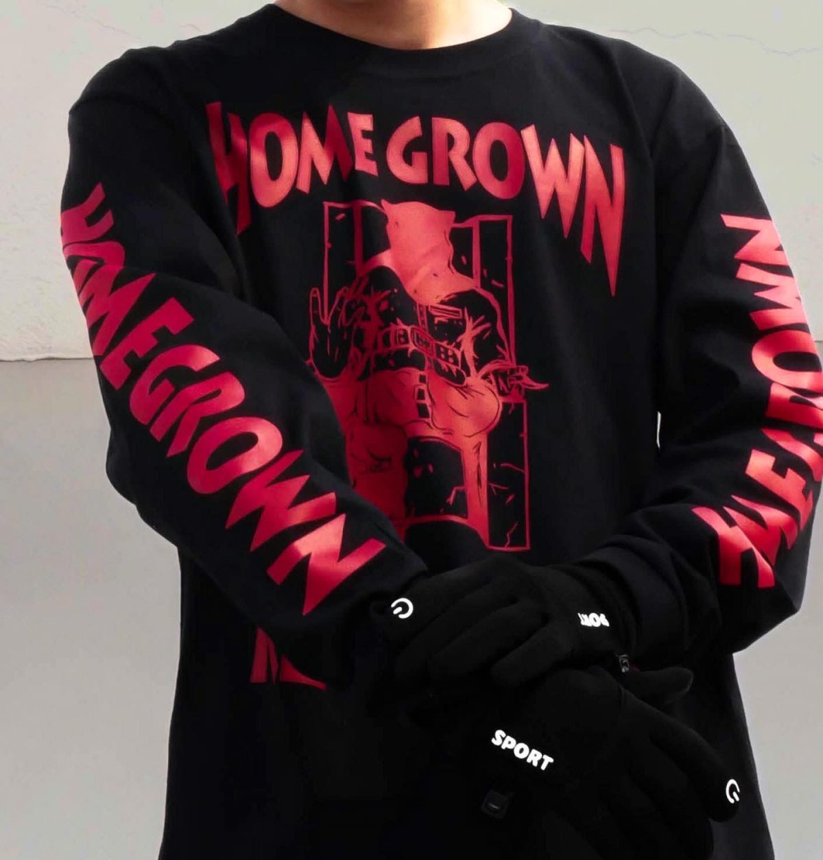Playera Manga Larga Homegrown Records