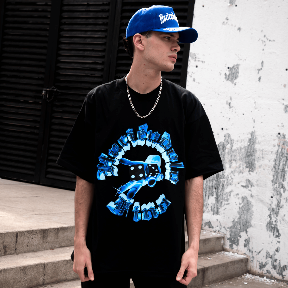 Playera Haciéndolo Fino Negra